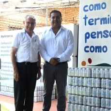 CBN dona 12 mil unidades de agua para beneficiar a la Fundación Hombres Nuevos