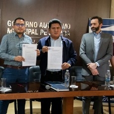 CBN y el GAMS firman un convenio para la donación de 2 sistemas biológicos naturales para las unidades educativas Larati y Pampilla