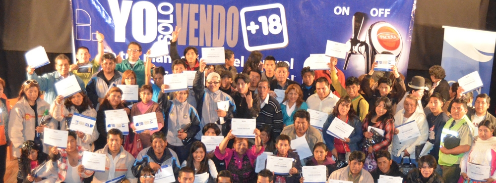 Bartenders y Meseros paceños y alteños se capacitan para servir y vender alcohol responsablemente