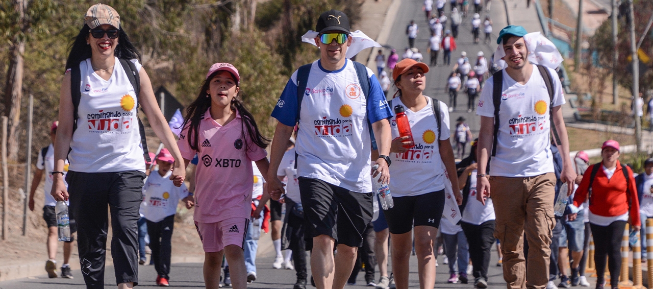 CBN apoya a la campaña Caminando por la Vida en La Paz, para beneficiar a niñas y niños que viven con cáncer