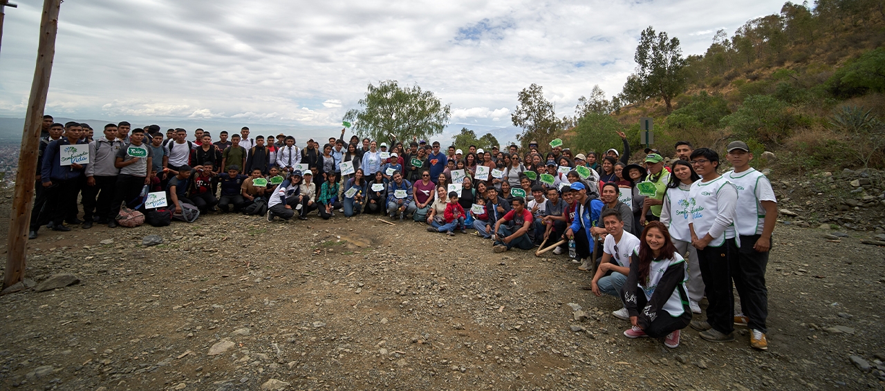 CBN da continuidad al proyecto integral “Sembrando Vida” con la siembra de 195 árboles más en el Parque Nacional Tunari