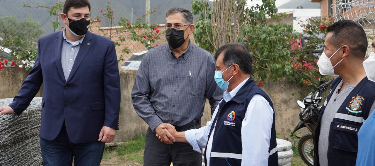 CBN dona 300 gaviones a la Gobernación de Cochabamba para la ejecución de tareas preventivas en la Cuenca Taquiña