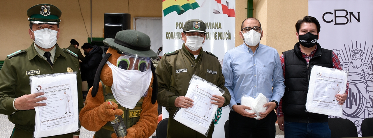 CBN donó al departamento de Potosí trajes de bioseguridad hechos en Bolivia