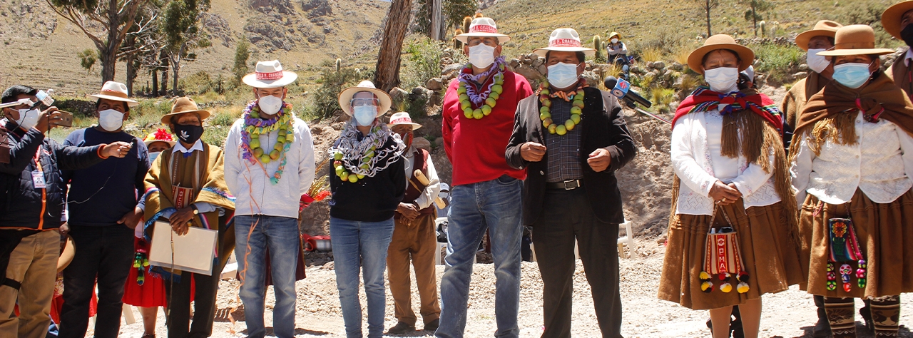 CBN entrega en la comunidad de Chahuara el tercer  estanque de agua para las comunidades de Huari