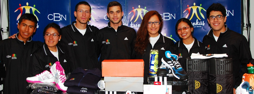 CBN entregó indumentaria deportiva a diez deportistas olímpicos bolivianos