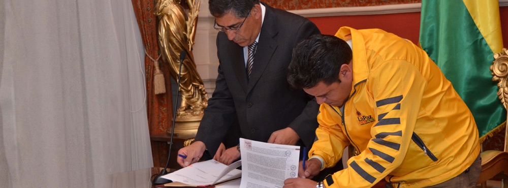 CBN y alcaldía de La Paz sellaron un acuerdo para capacitar a la ciudadanía sobre consumo responsable 