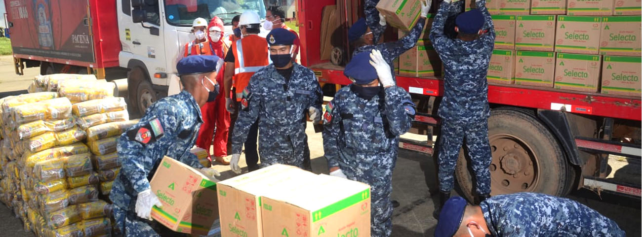 Beni recibe 20 toneladas de alimentos de CBN, mediante vuelos solidarios de Amaszonas