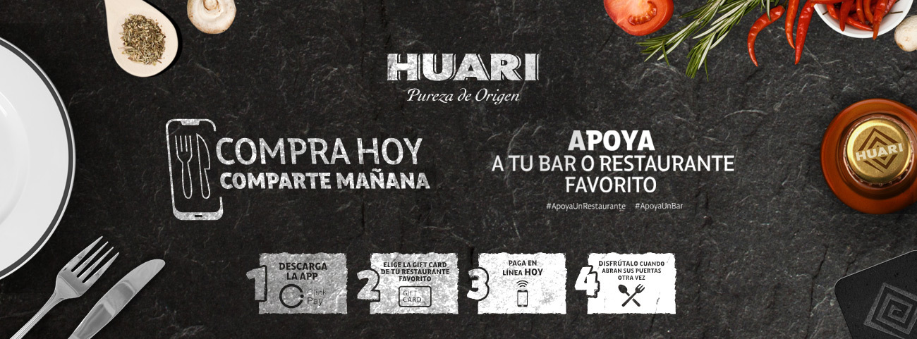 Huari habilita plataforma de cupones para apoyar restaurantes y bares