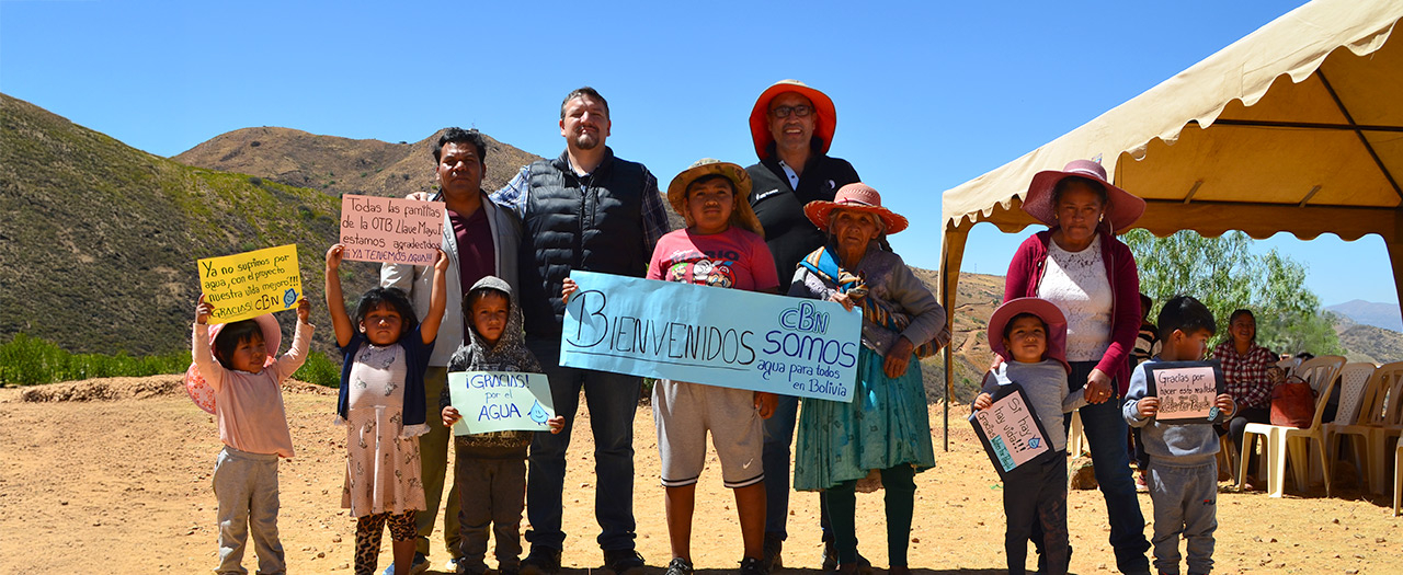 Llave Mayu I celebra la llegada del agua segura con el proyecto solidario de Agua Somos de CBN