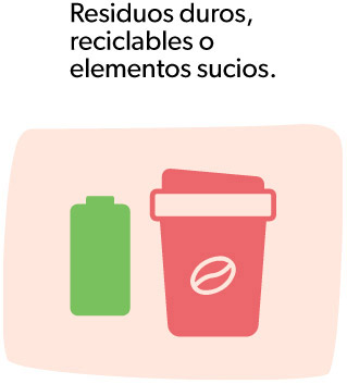 Residuos duros, reciclables o elementos sucios